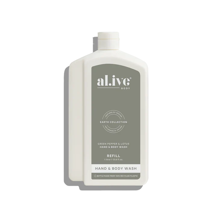 Al.ive Body - 1L Wash Refill - Green Pepper & Lotus - Image 3