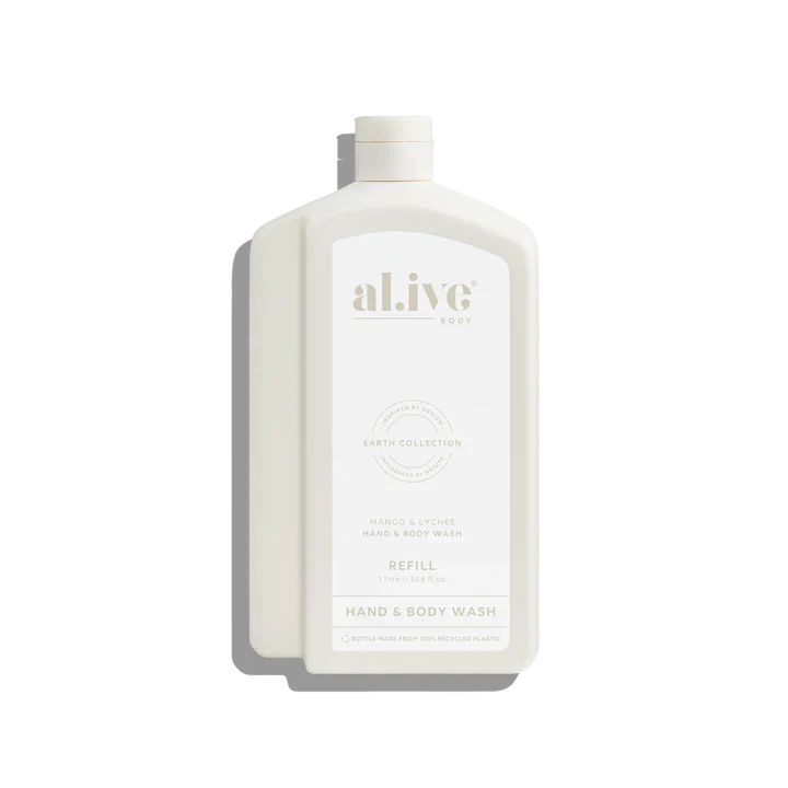 Al.ive Body - 1L Wash Refill - Mango & Lychee - Image 3