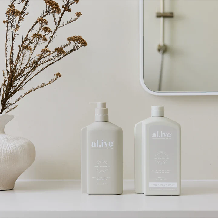 Al.ive Body - 1L Wash Refill - Sea Cotton & Coconut - Image 2