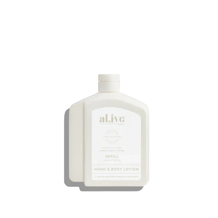 Al.ive Body - 650ml Lotion Refill - Mango & Lychee - Image 3