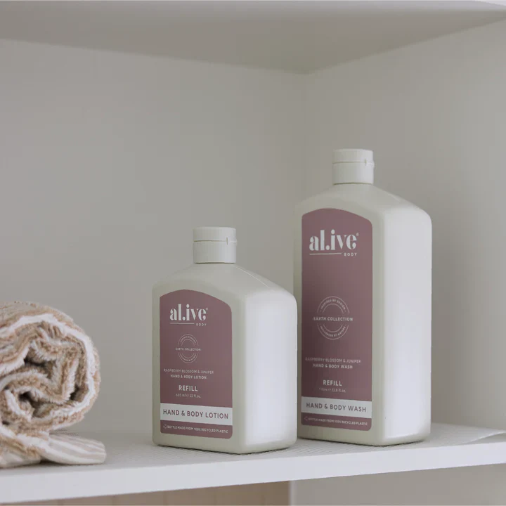 Al.ive Body - 650ml Lotion Refill - Raspberry Blossom & Juniper - Image 2