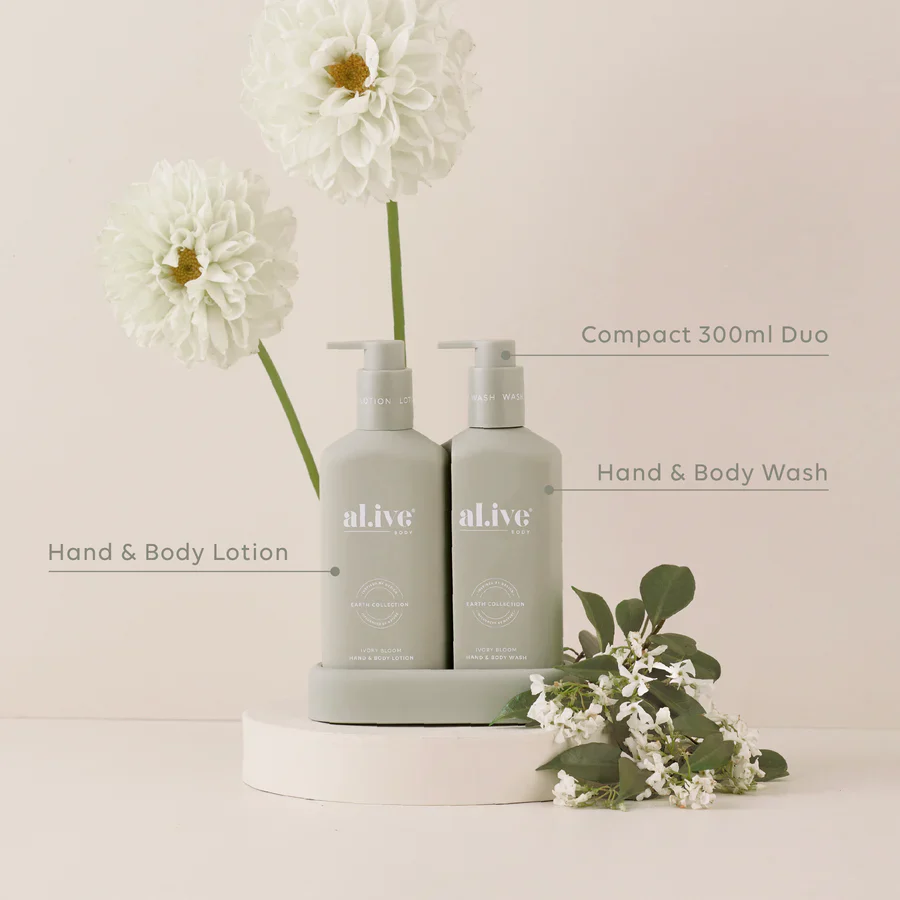 Al.ive Body - Compact Bathroom Duo Wash + Lotion - Ivory Bloom - Image 3