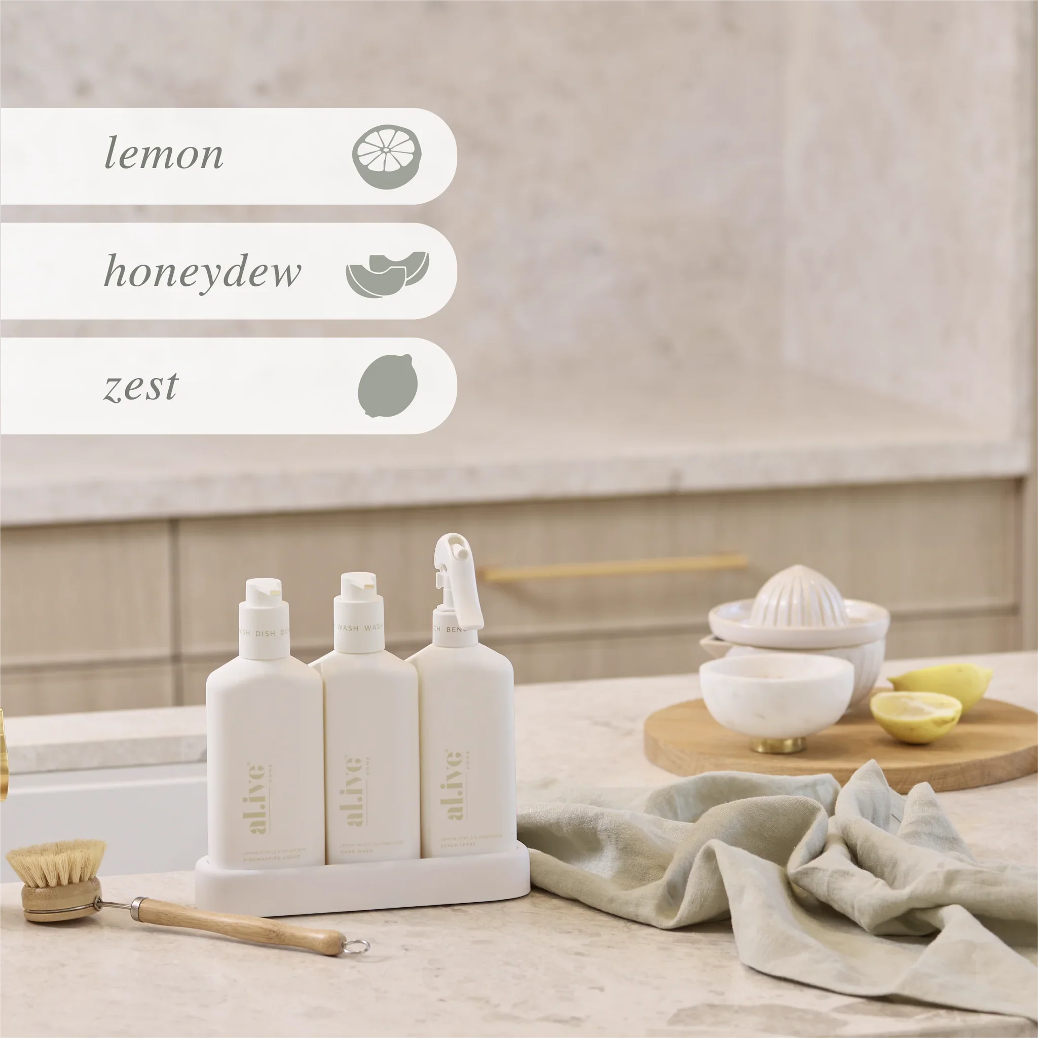 Al.ive Body - KITCHEN TRIO - LEMON MYRTLE & HONEYDEW - Image 4