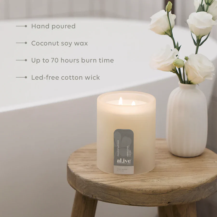 Al.ive Body - Soy Candle - Ivory Bloom - Image 4