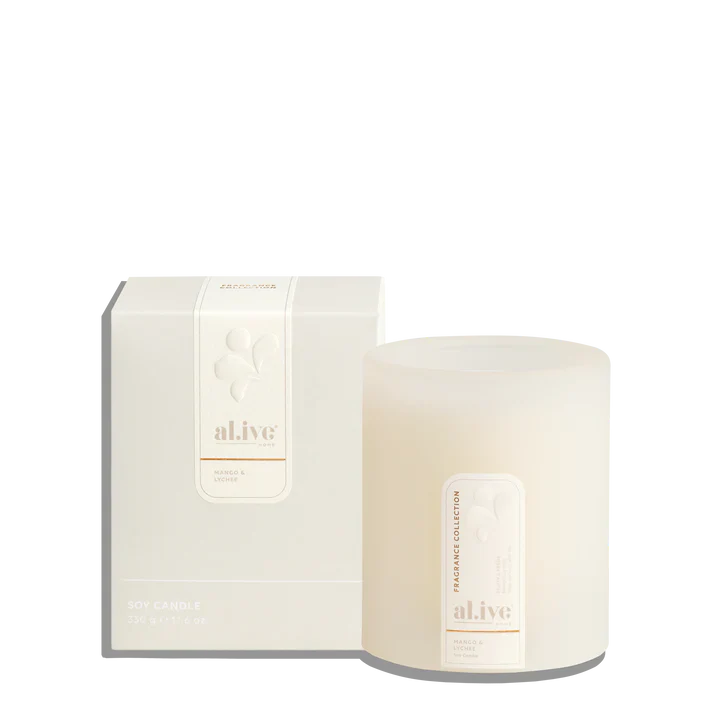 Al.ive Body - Soy Candle - Mango & Lychee - Image 4