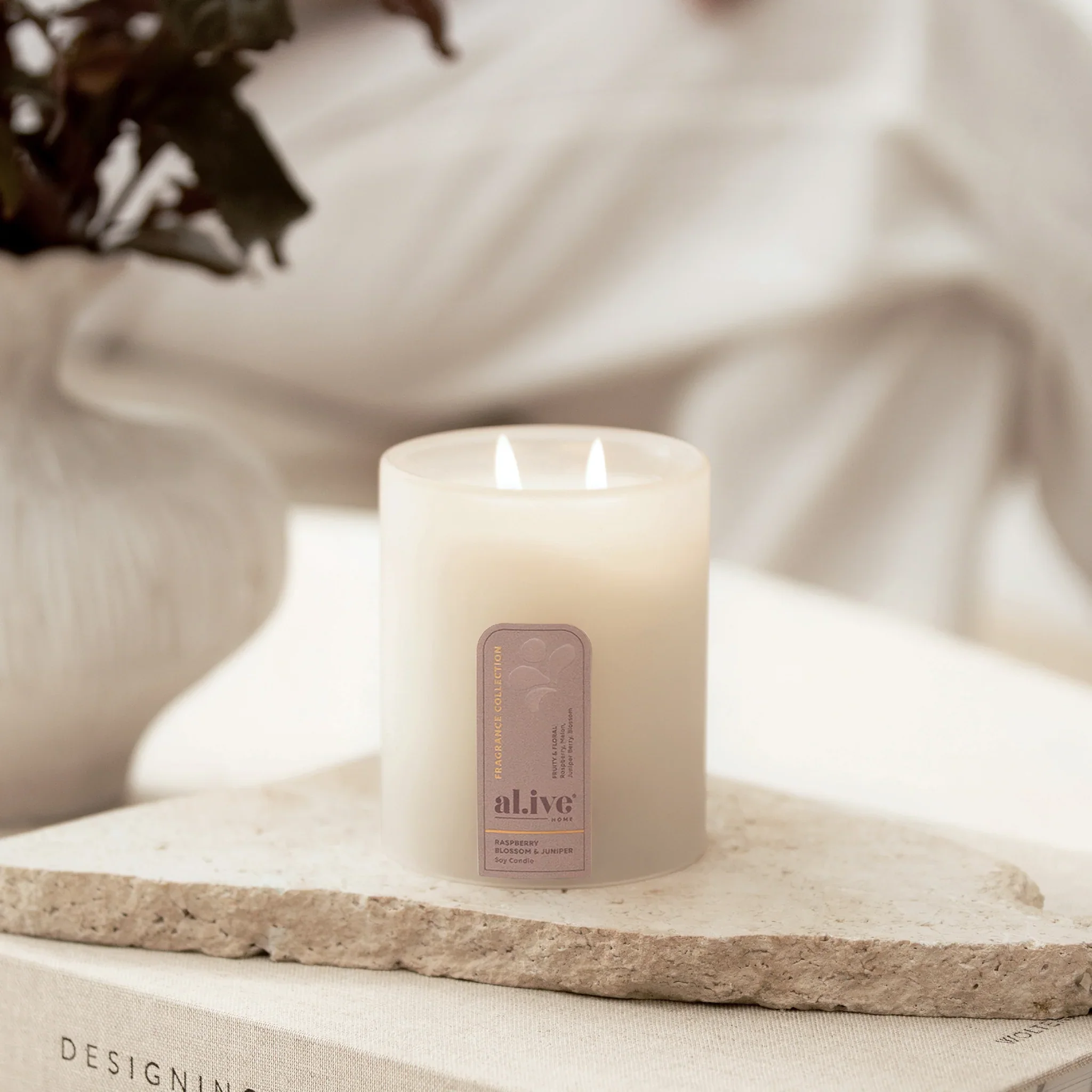 Al.ive Body - Soy Candle - Raspberry Blossom & Juniper - Image 5