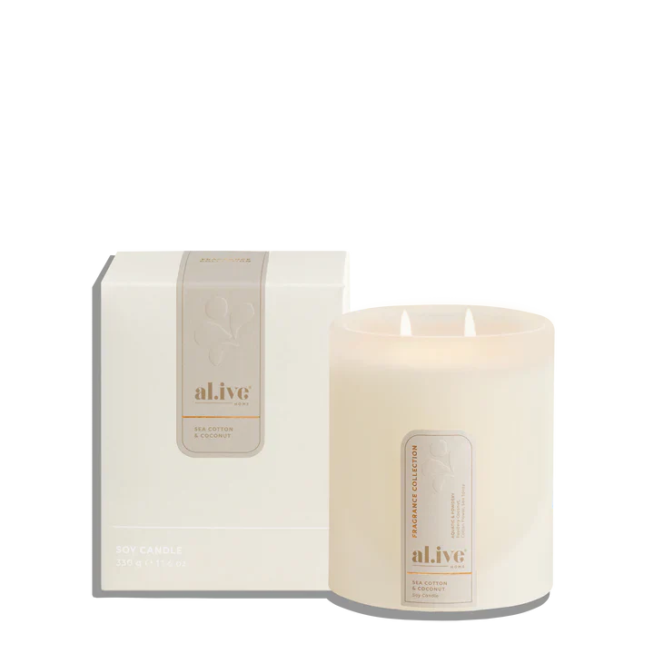 Al.ive Body - Soy Candle - Sea Cotton & Coconut - Image 3