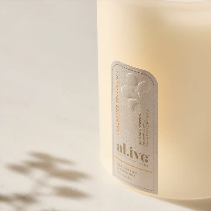 Al.ive Body - Soy Candle - Sea Cotton & Coconut - Image 5