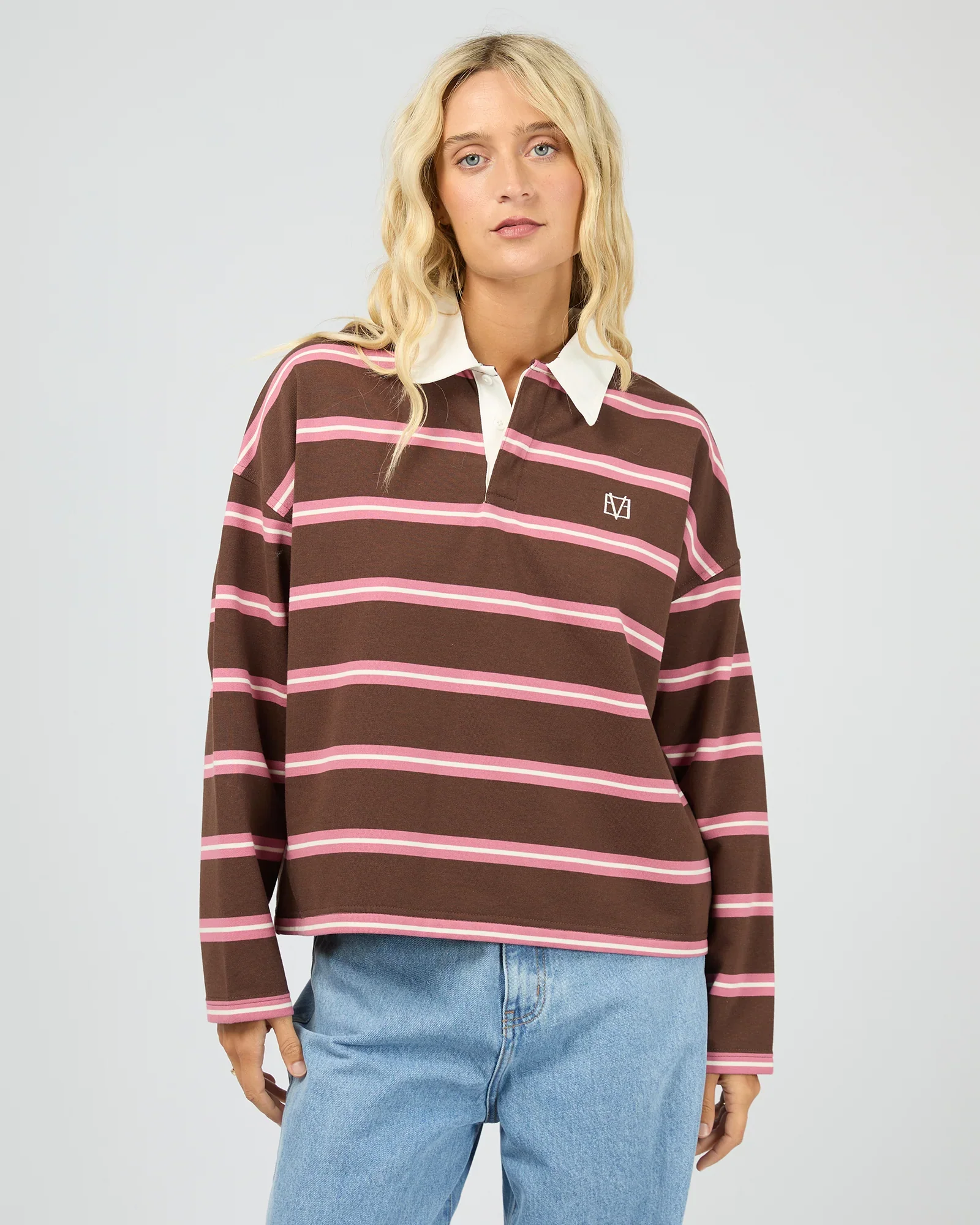 All About Eve - Avery Rugby Top - Brown