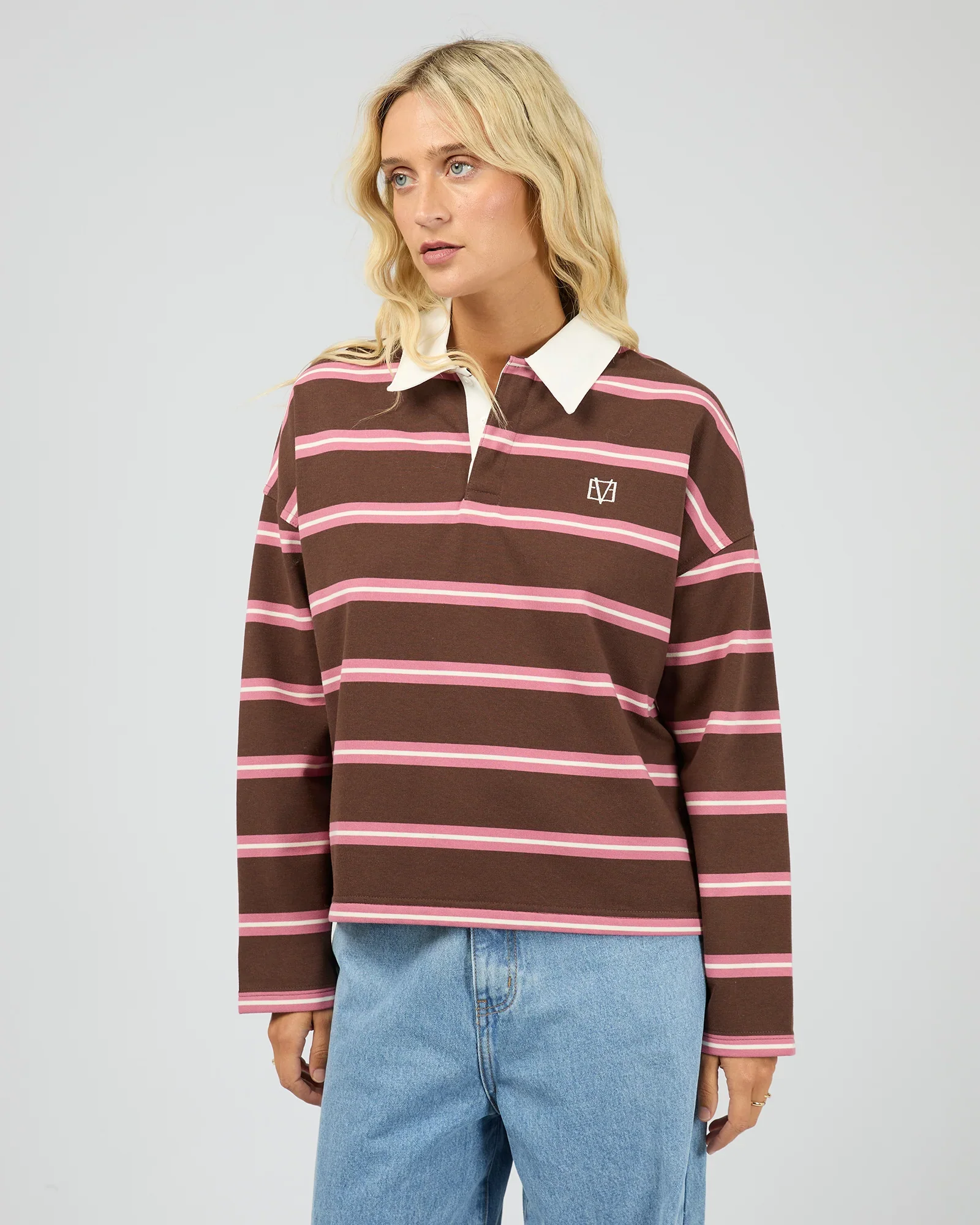 All About Eve - Avery Rugby Top - Brown - Image 2