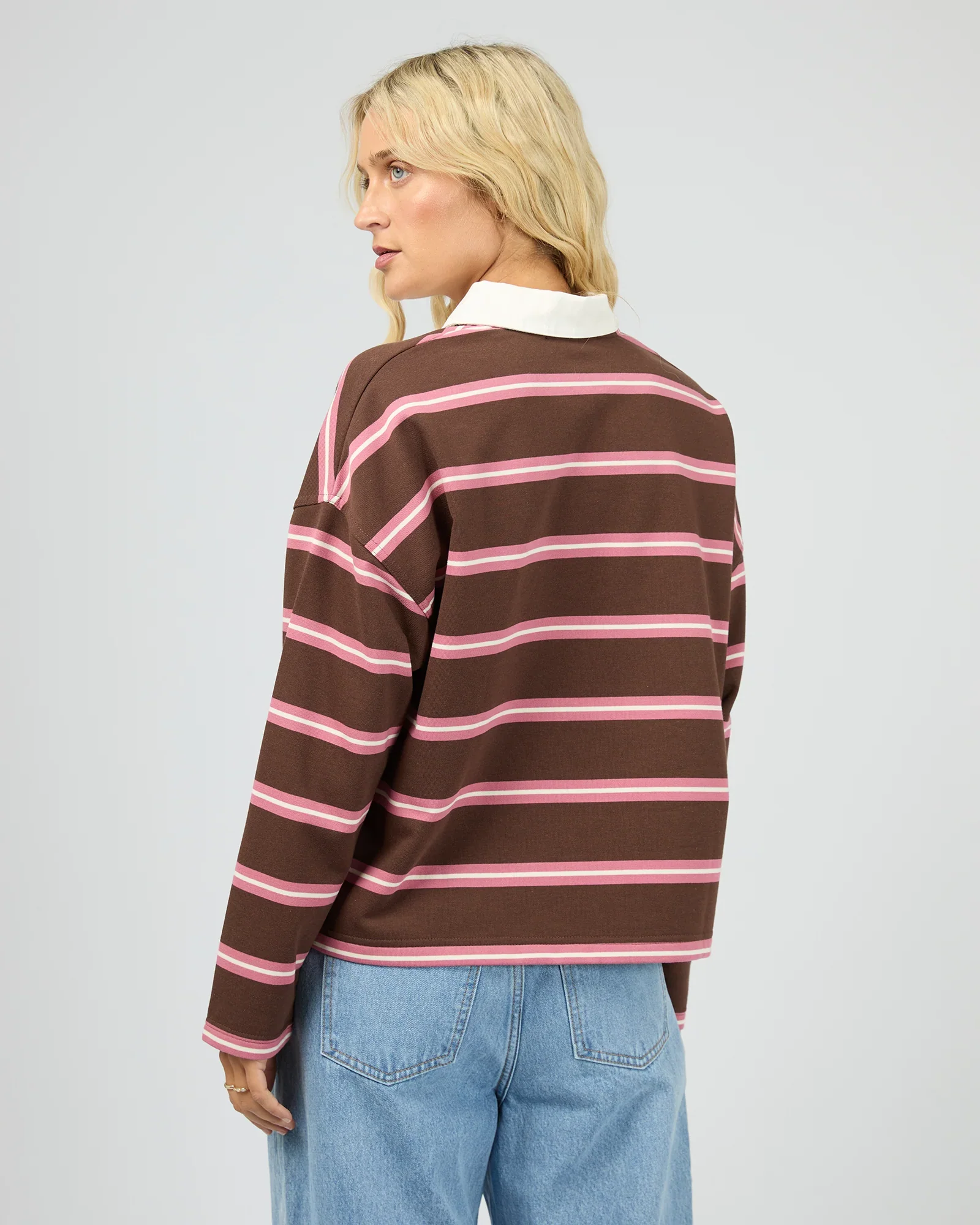 All About Eve - Avery Rugby Top - Brown - Image 3