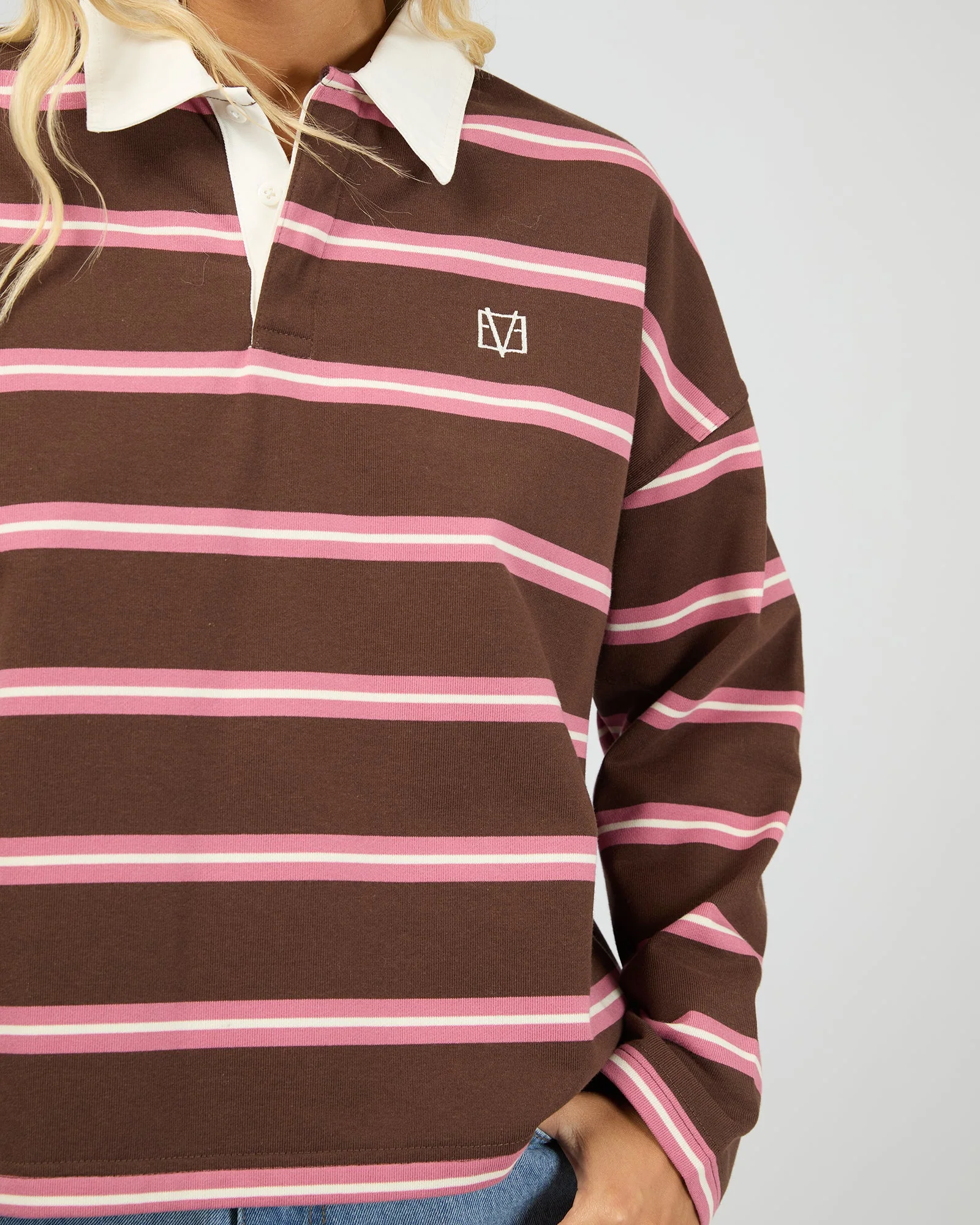 All About Eve - Avery Rugby Top - Brown - Image 4