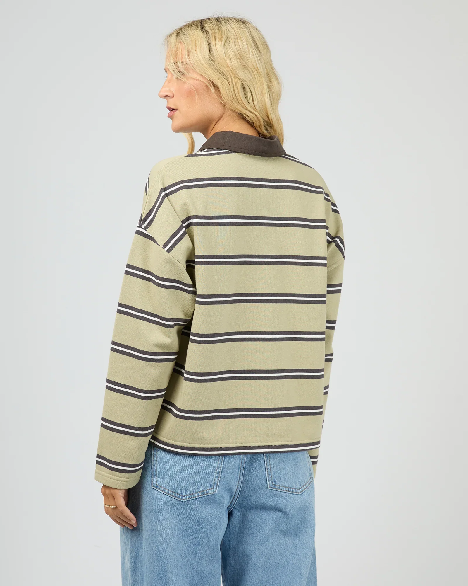 All About Eve - Avery Rugby Top - Khaki - Image 3