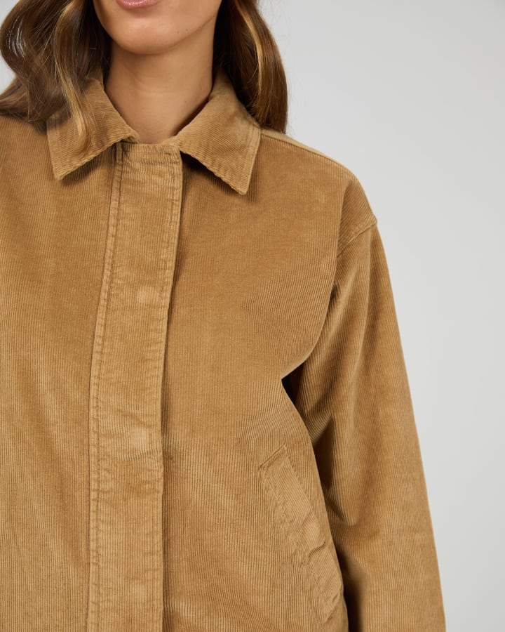 All About Eve - Bambi Cord Bomber - Tan - Image 2