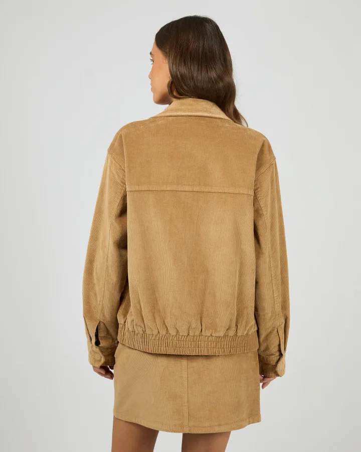All About Eve - Bambi Cord Bomber - Tan - Image 4