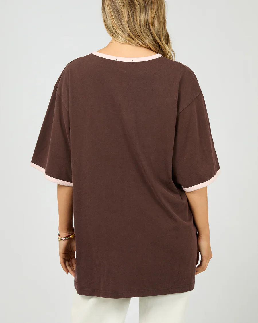 All About Eve - Cove Oversized Tee - Brown - Image 3