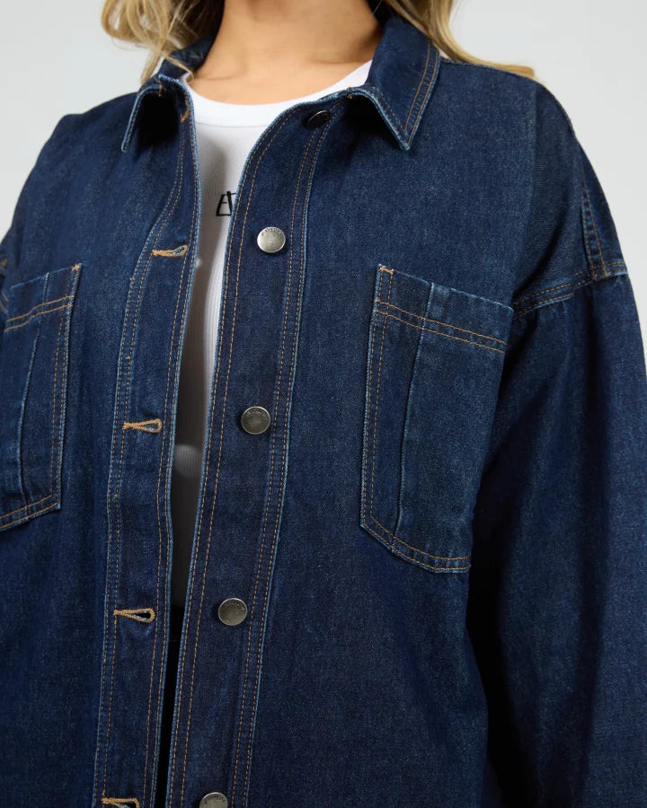 All About Eve - Dale Shacket - Indigo - Image 3
