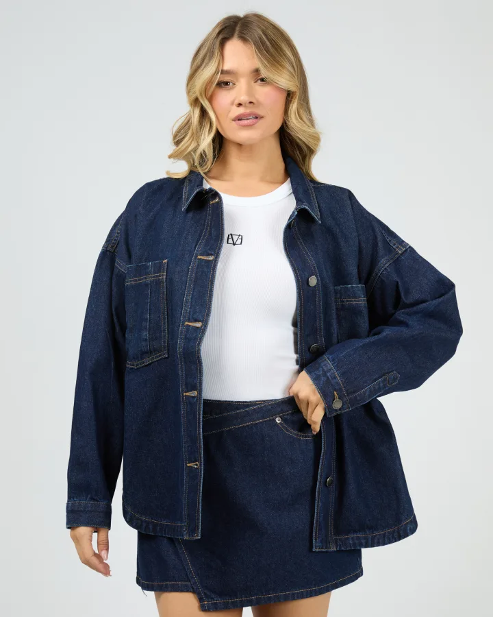 All About Eve - Dale Shacket - Indigo - Image 6