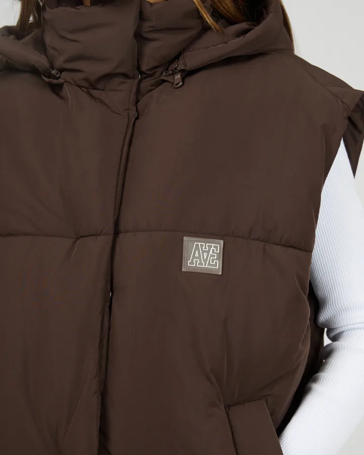 All About Eve - Elevate Puffer Vest - Brown - Image 4