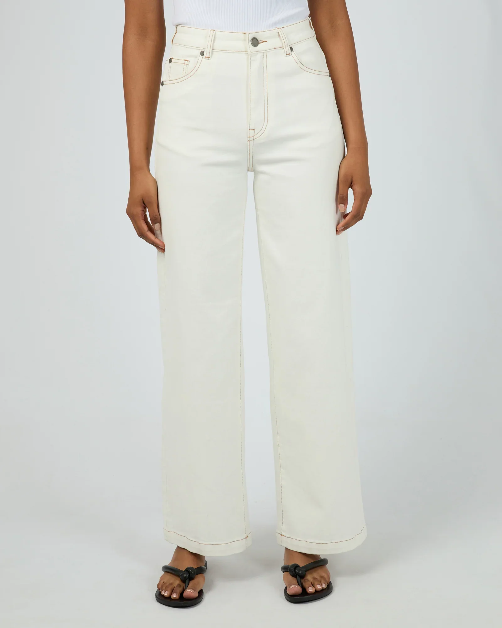 All About Eve - Jacqui Wide Leg - Vintage White - Image 4