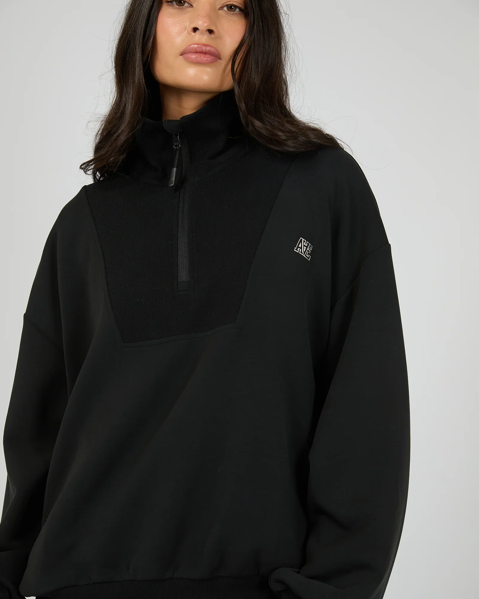 All About Eve - Luxe Active 1/4 Zip - Black - Image 3