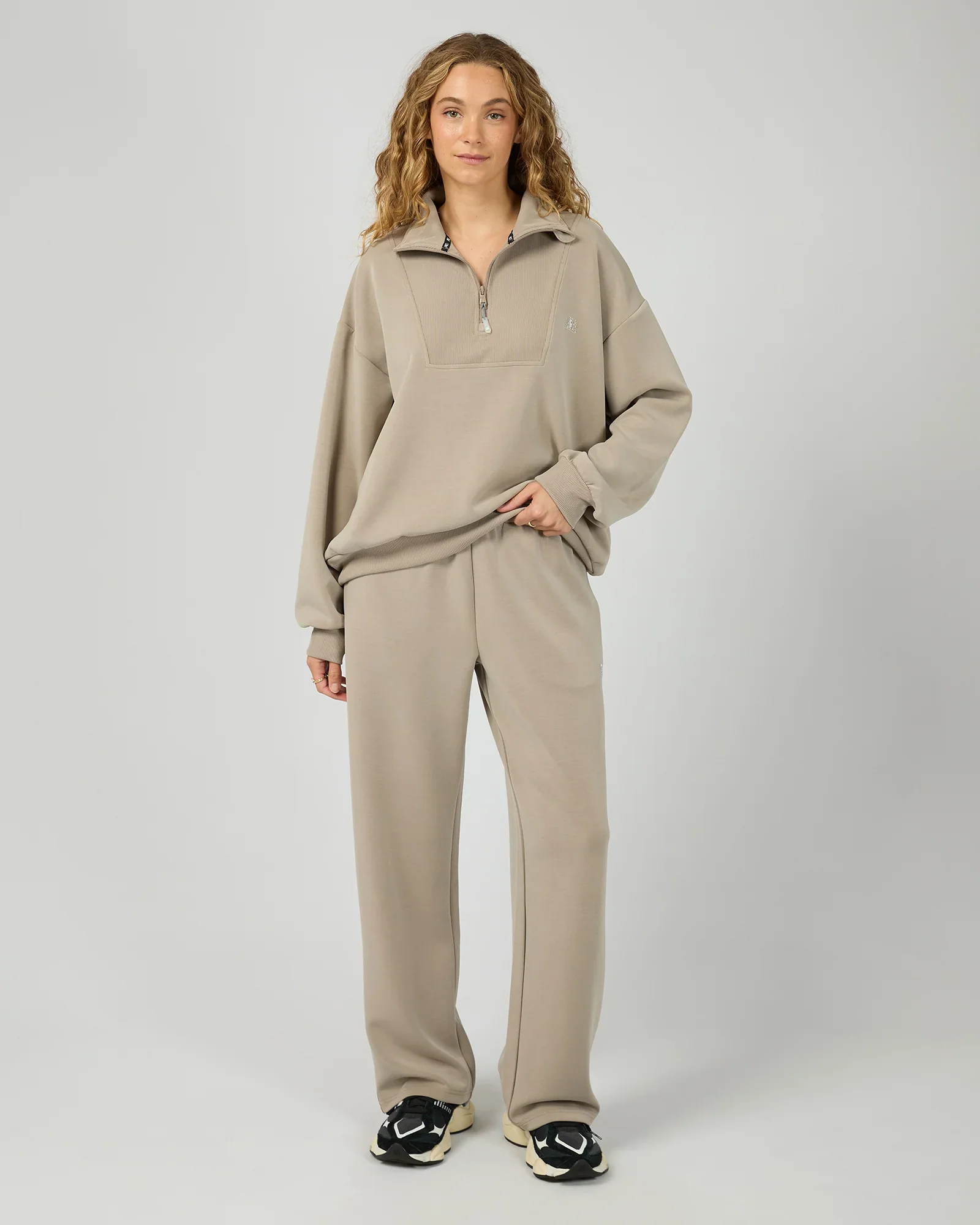 All About Eve - Luxe Active 1/4 Zip - Stone - Image 6