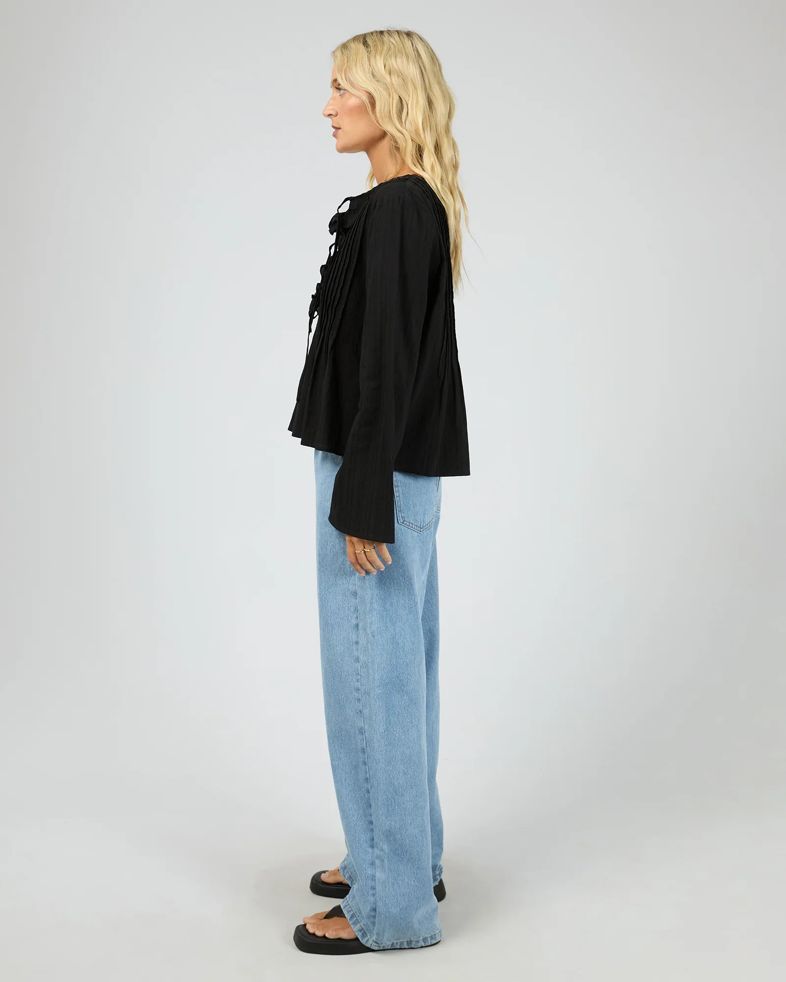All About Eve - Nyxie Ruffle Top - Black - Image 4