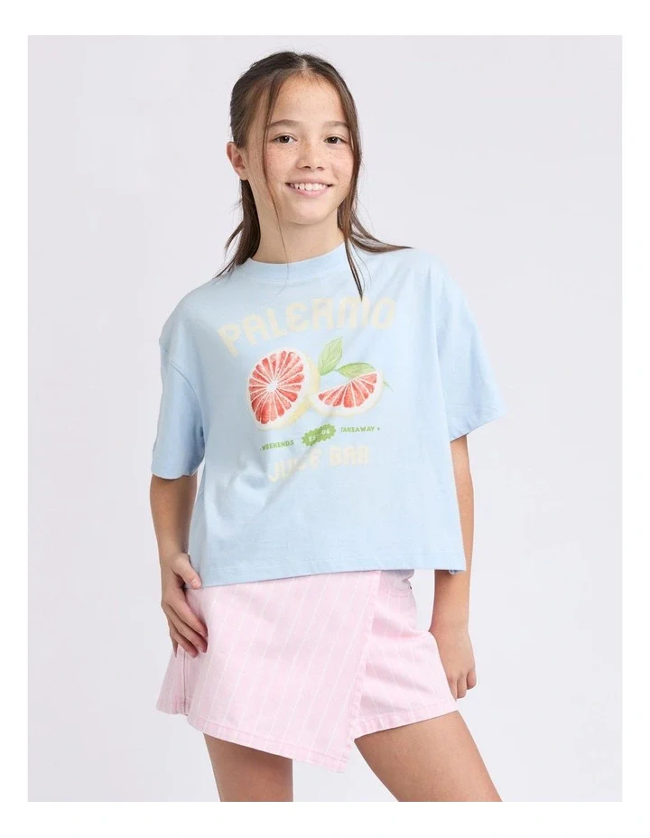 Eve Girl - Palermo Tee - Light Blue - Kids Size 3-7 - Image 2