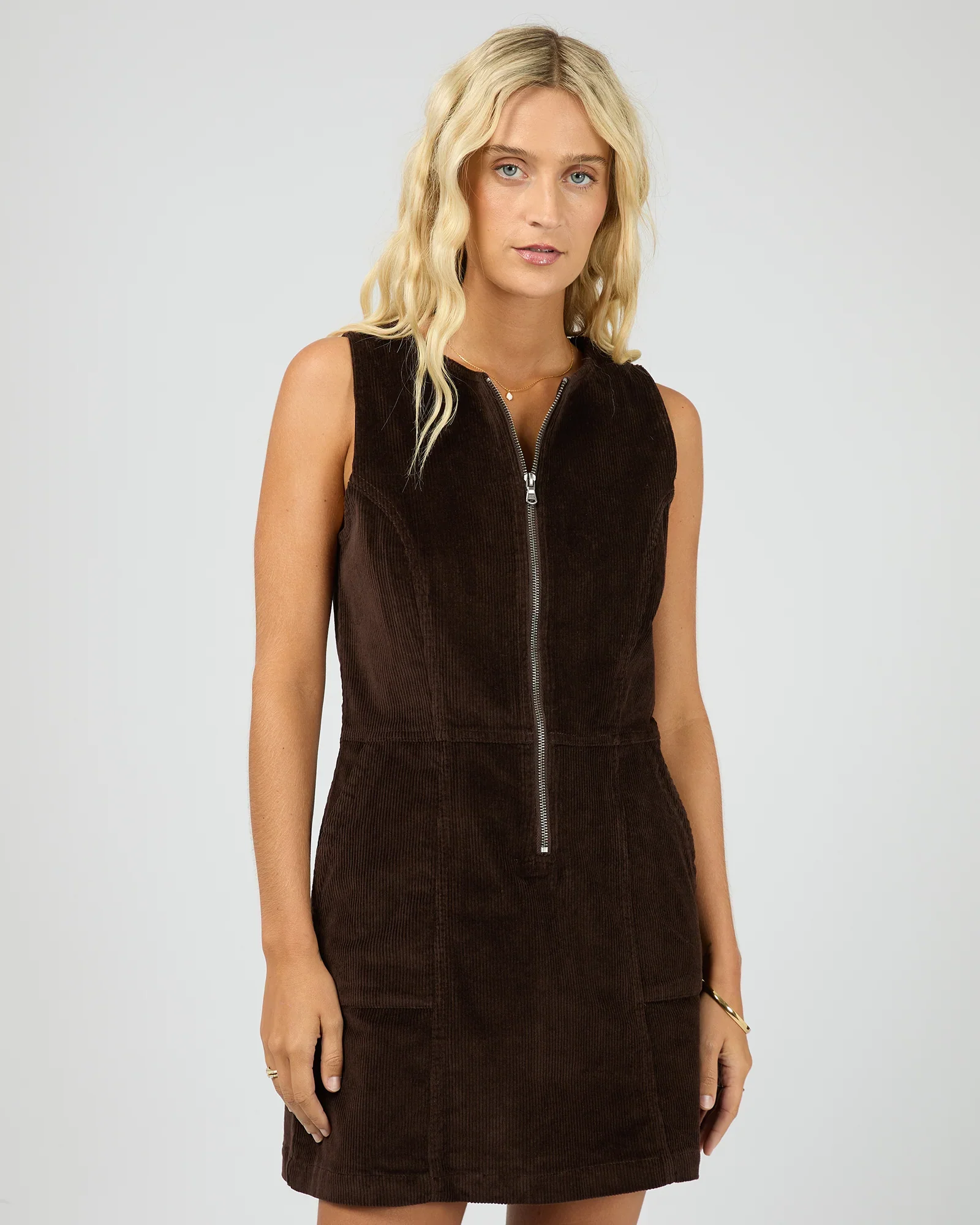 All About Eve - Parker Cord Dress - Brown
