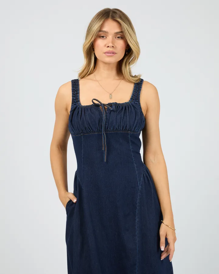 All About Eve - Poppy Denim Dress - Indigo - Image 2