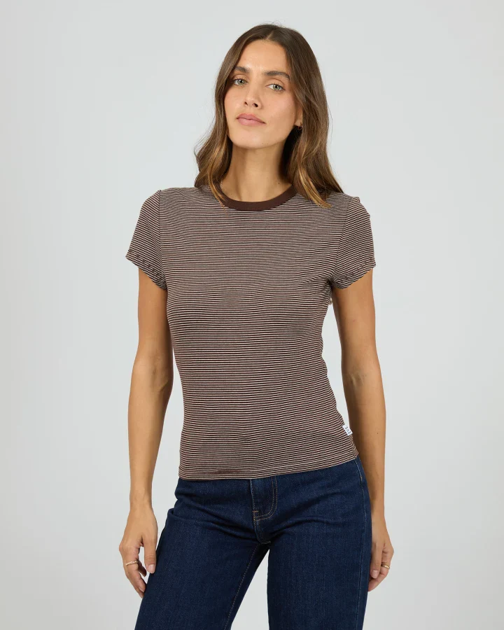 All About Eve - Sami Stripe Tee - Brown