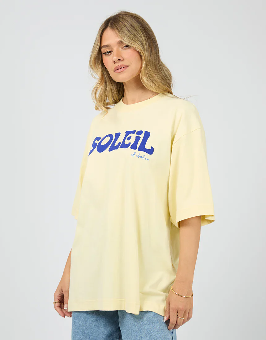 All About Eve - Soleil Oversized Tee Yellow - Image 3