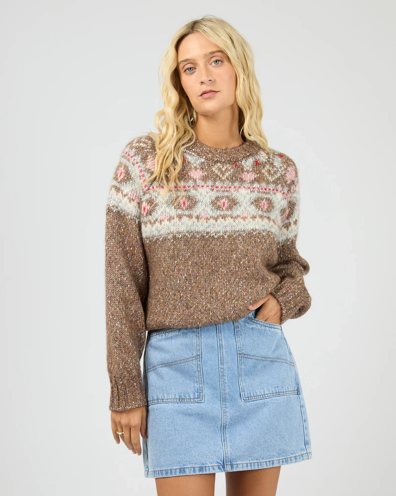 All About Eve - Tiva Knit - Mocha - Image 3