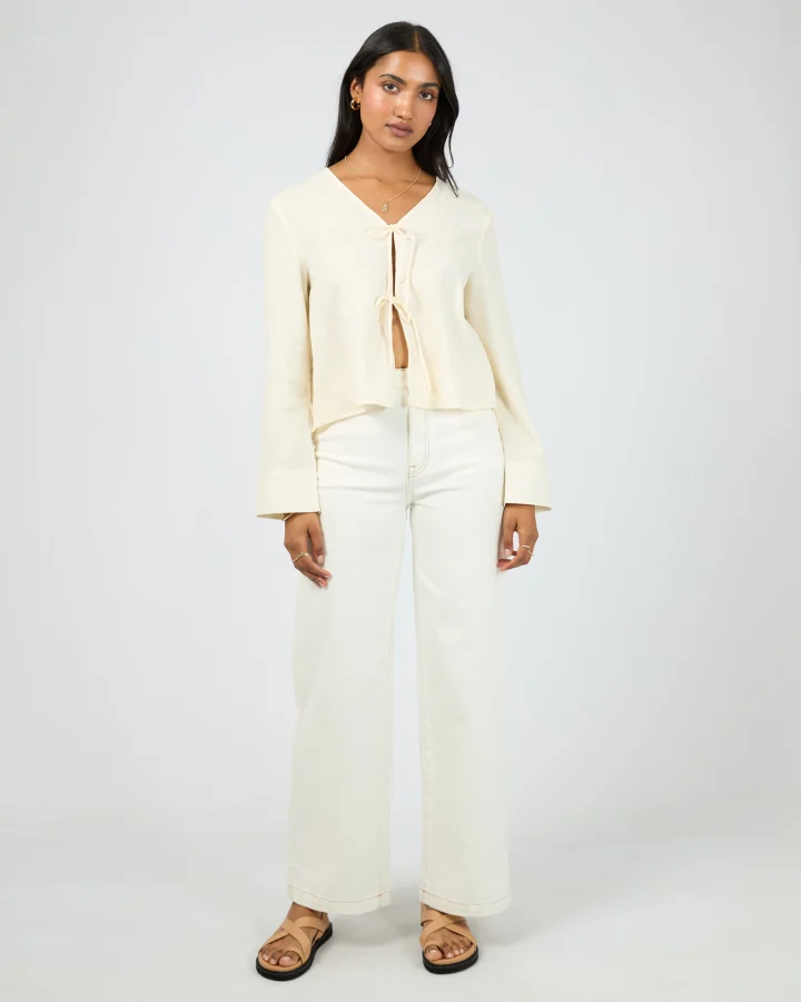 All About Eve - Tropica Tie Shirt - Yellow - Image 4