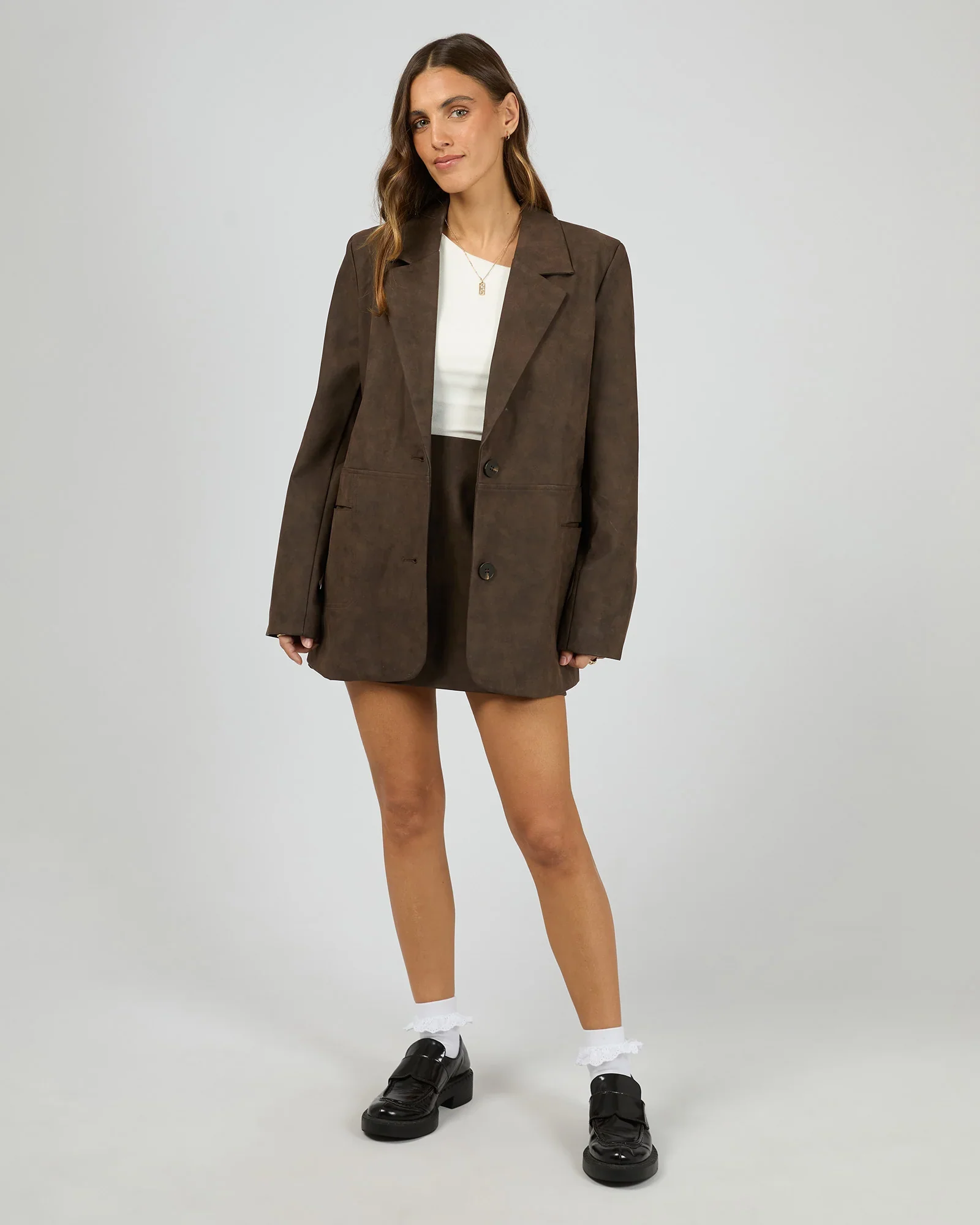All About Eve - Vanner Blazer - Coffee - Image 6