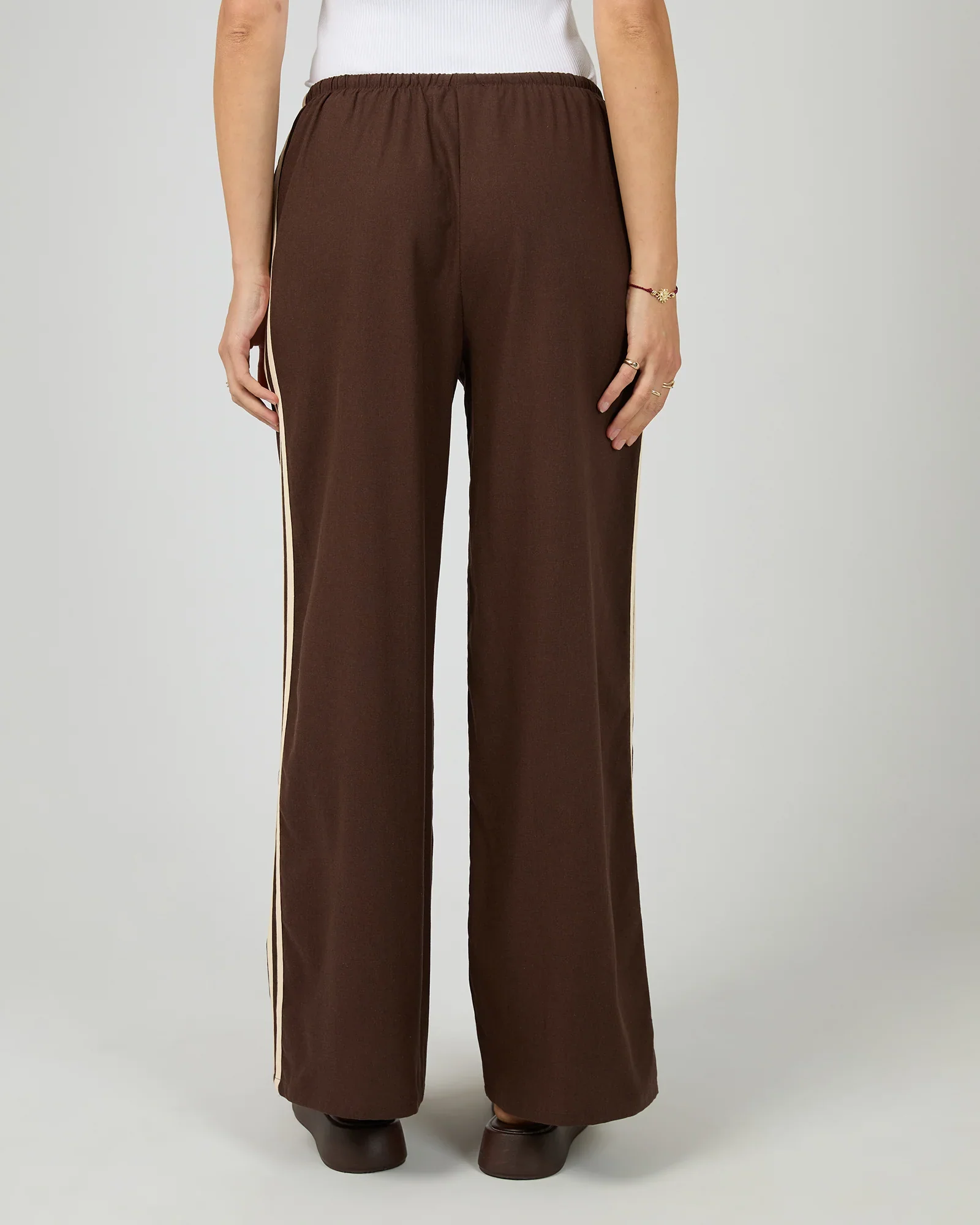 All About Eve - West Coast Stripe Pant - Brown - Image 4