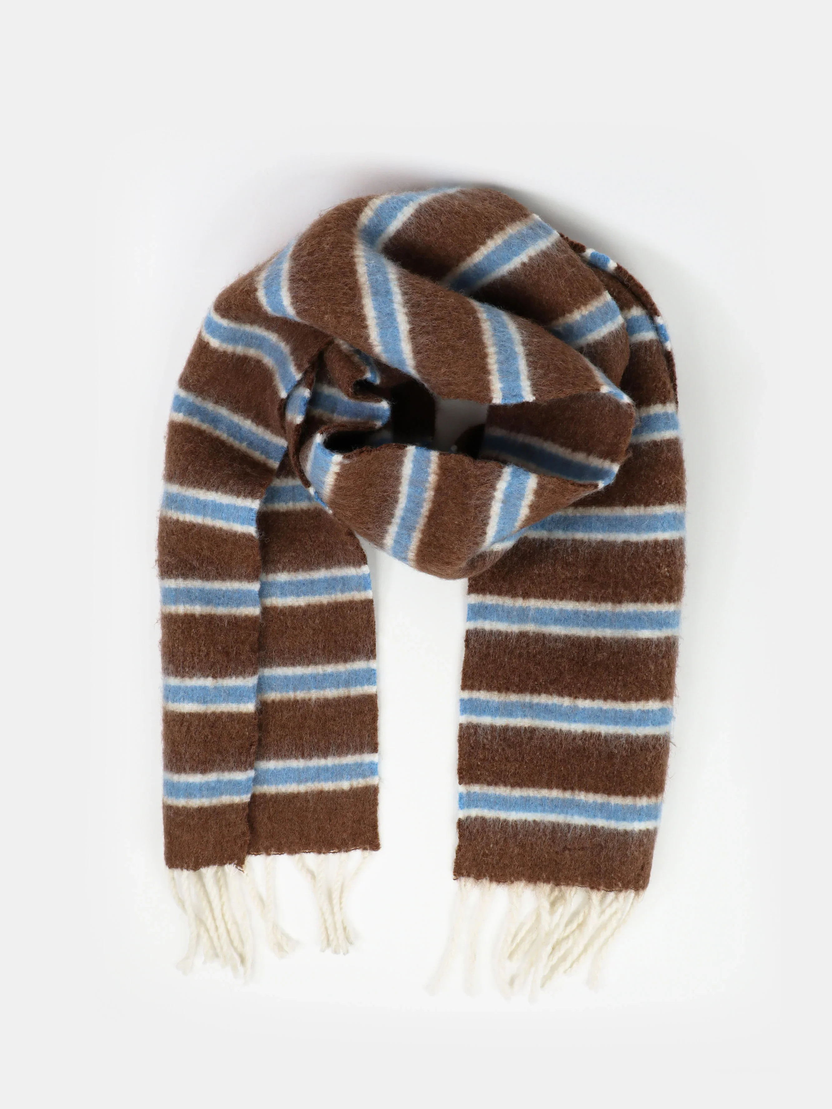 Angels Whisper - Basset Stripe Fluffy Scarf - Image 2