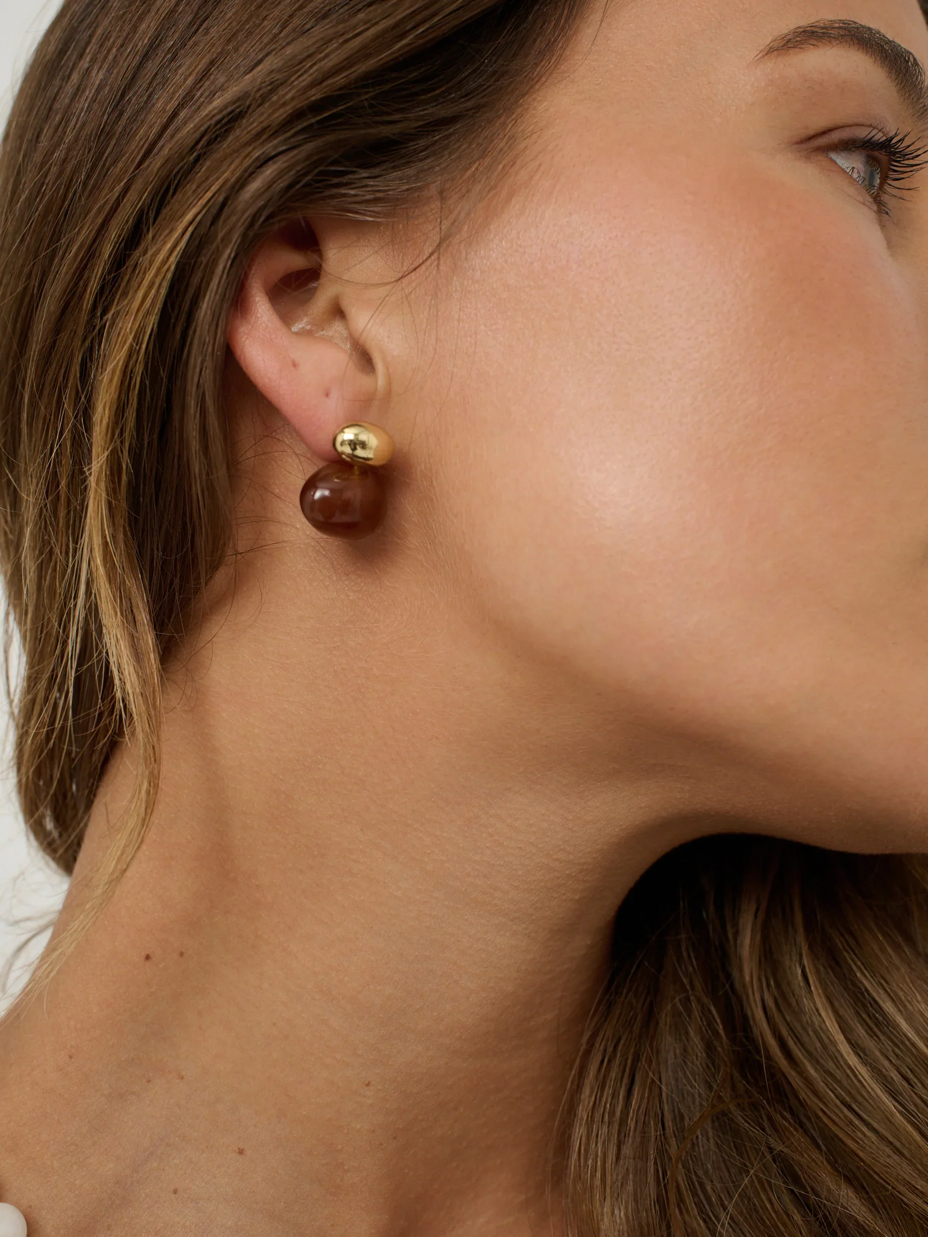 Angels Whisper - Bauble Brown Resin Earring