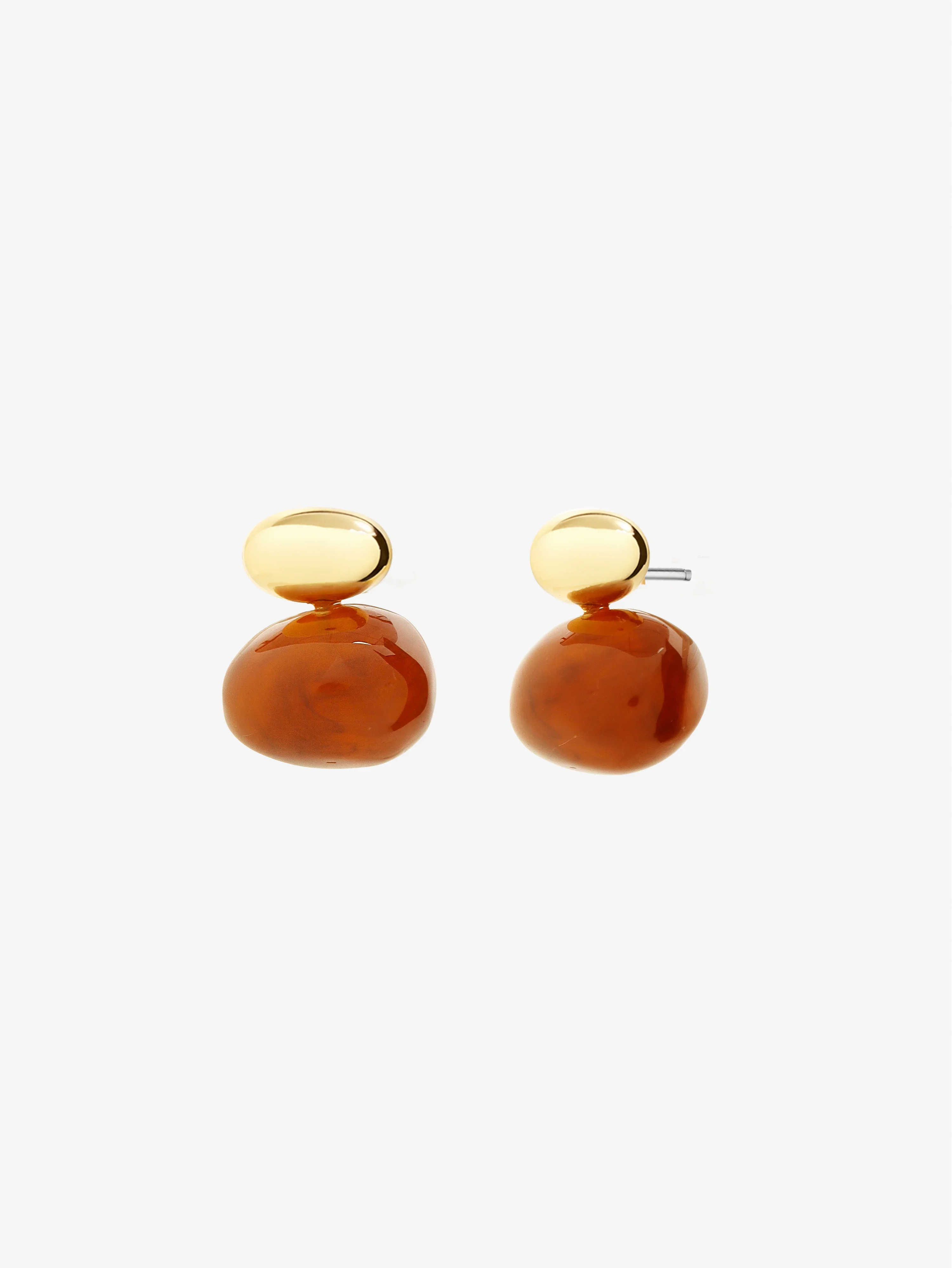 Angels Whisper - Bauble Brown Resin Earring - Image 2