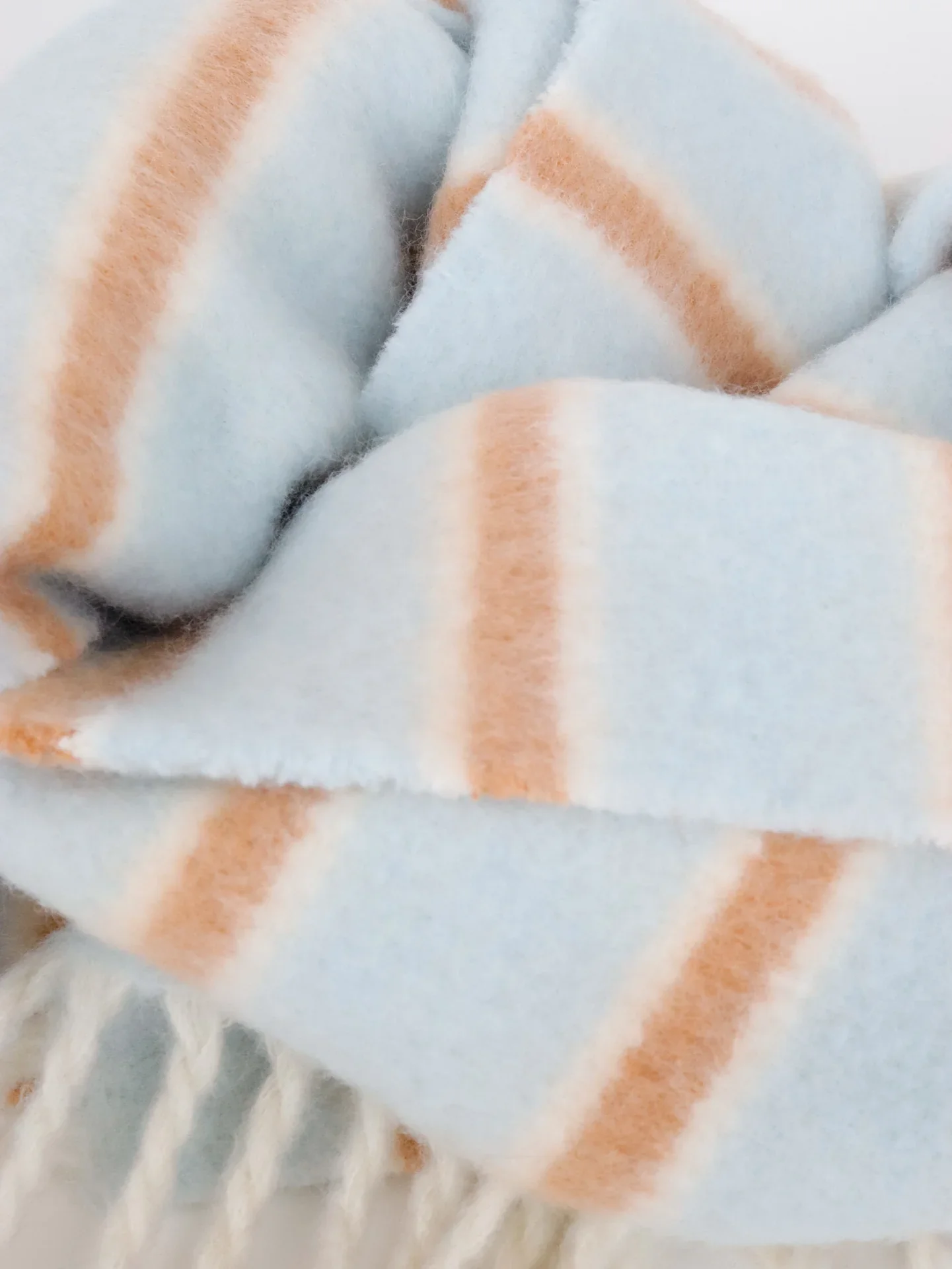 Angels Whisper - Cloud Stripe Fluffy Scarf - Image 2