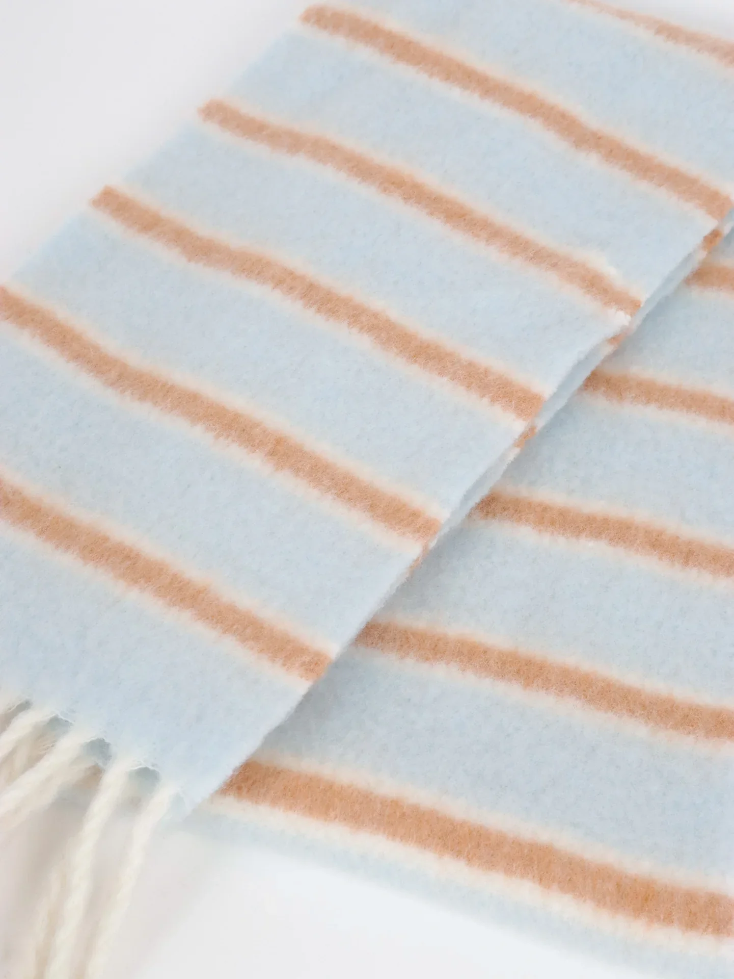 Angels Whisper - Cloud Stripe Fluffy Scarf - Image 4