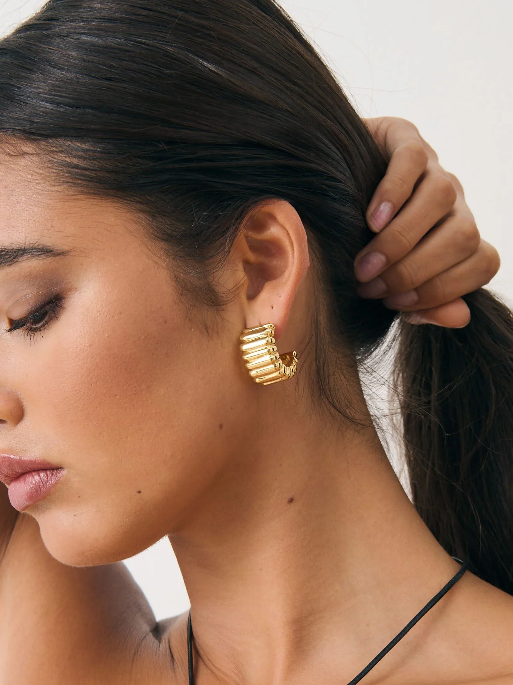 Angels Whisper - L&S Indira Gold Plated Earring - Image 3