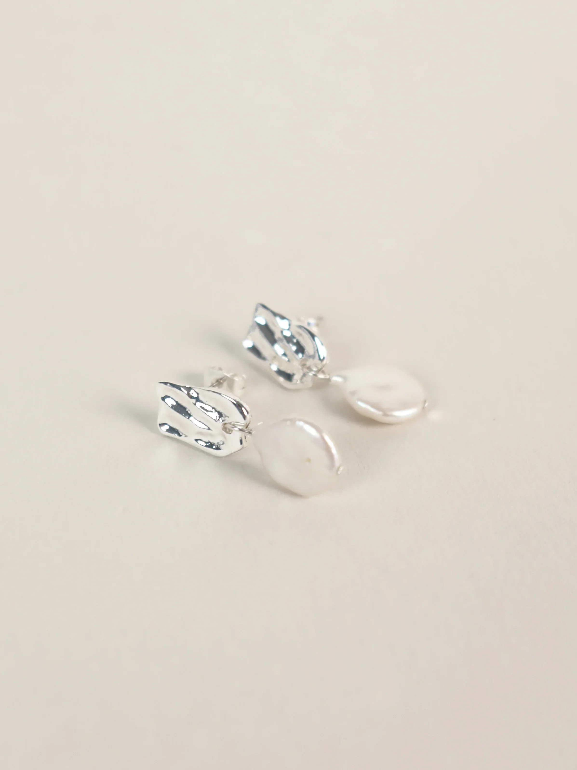 Angels Whisper - Messina Pearl Sterling Silver Earring - Image 3