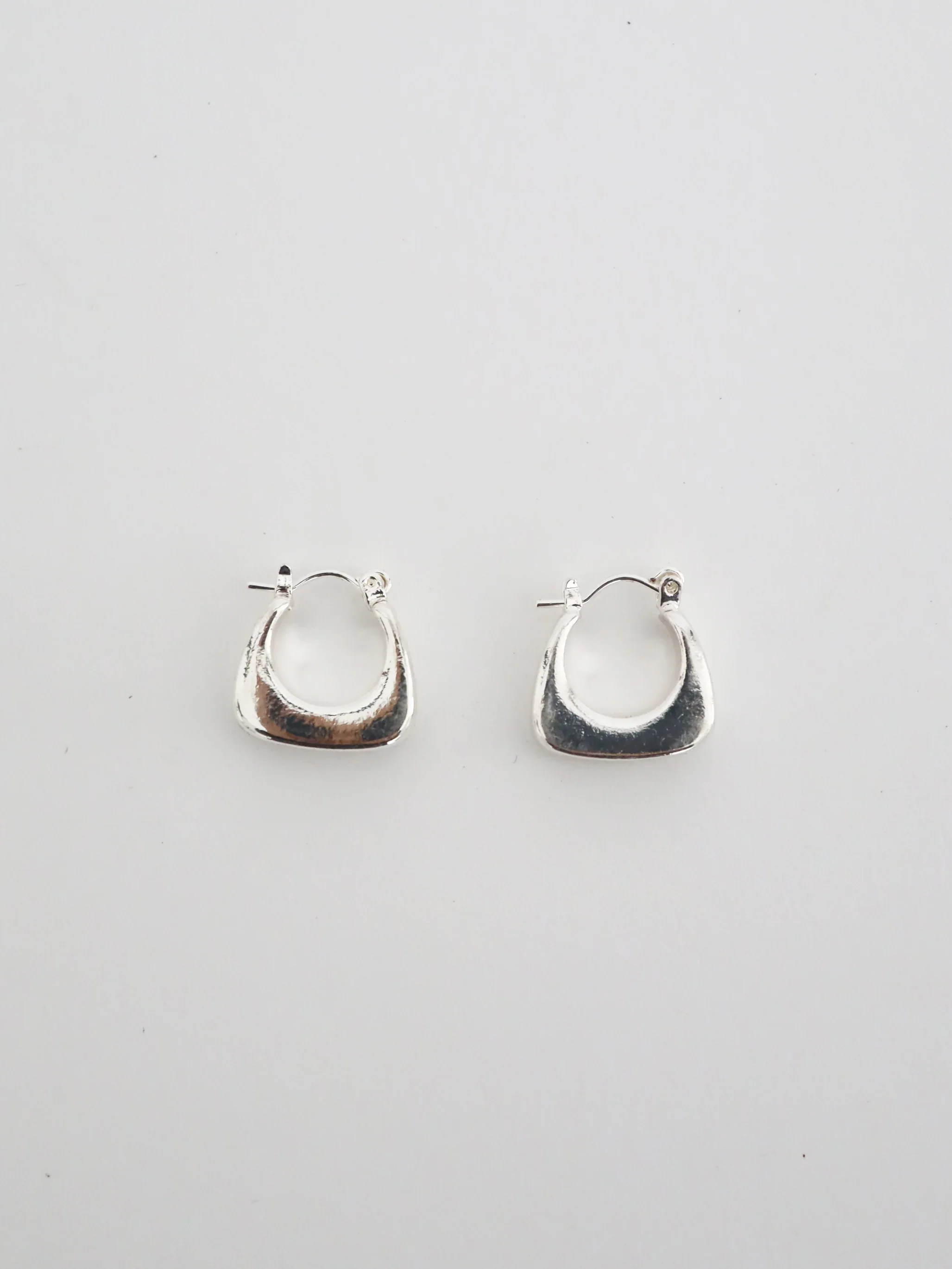 Angels Whisper - Nora Huggie Sterling Silver Plated Earrings - Image 2