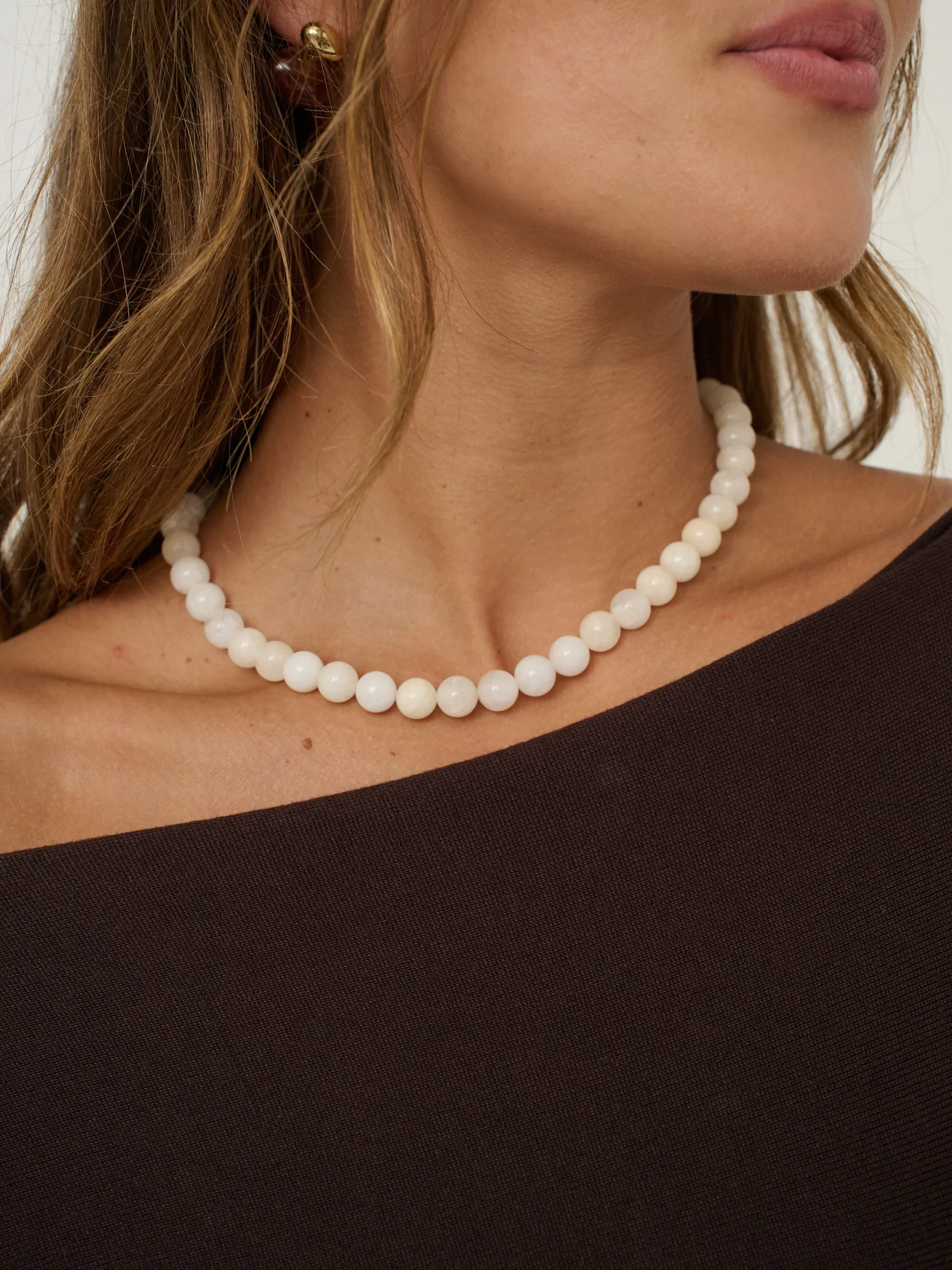 Angels Whisper - Talia Cream Beaded Necklace