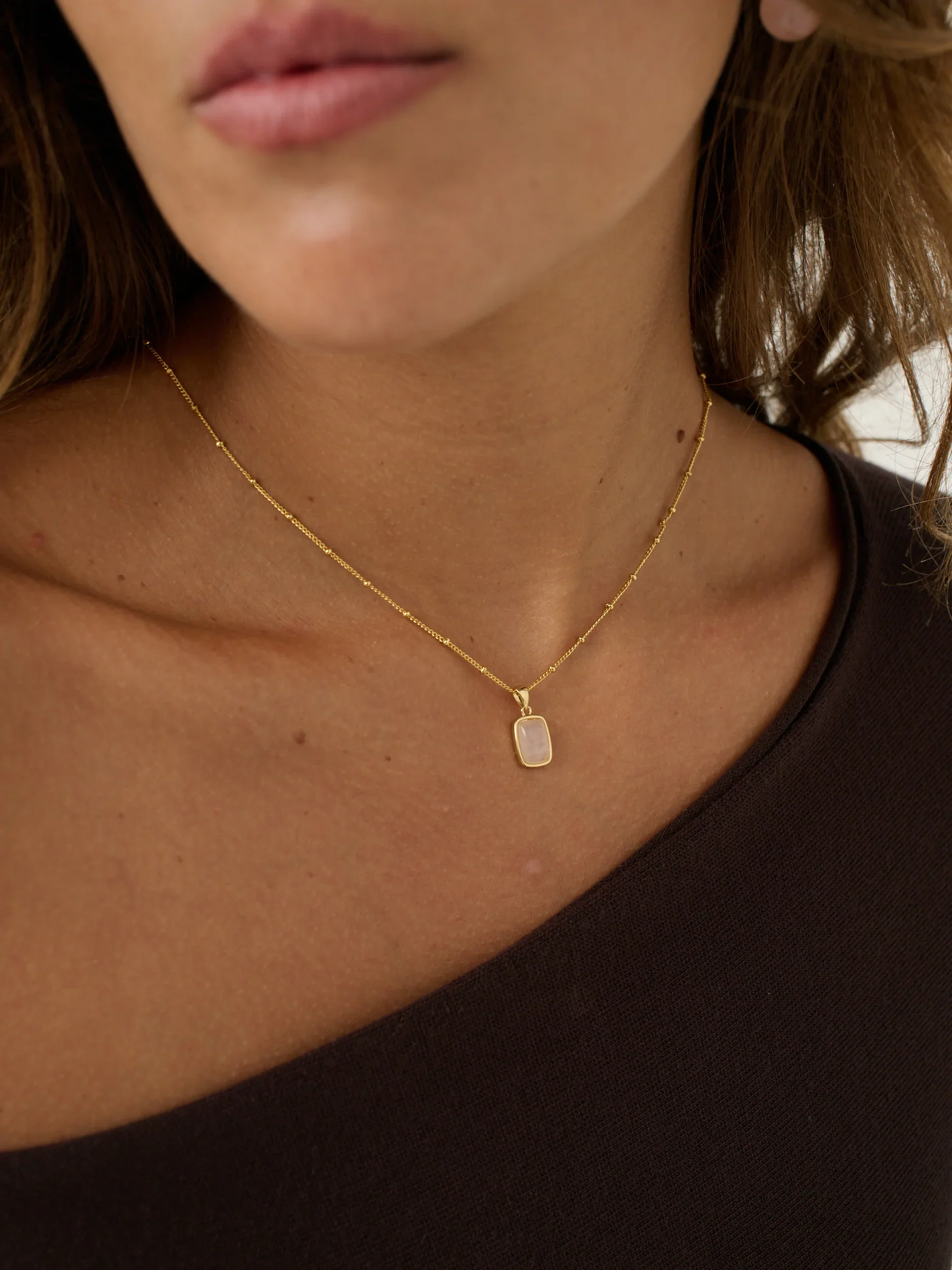 Angels Whisper - Wynter Rose Quartz Necklace