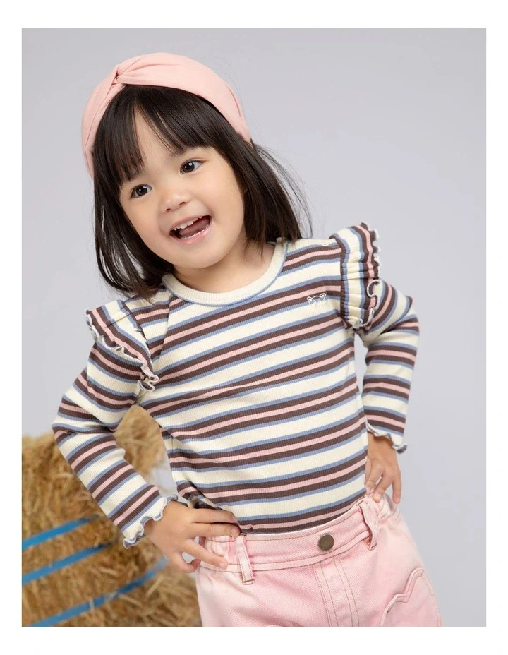 Animal Crackers - Alpine Long Sleeve Rib - Stripe