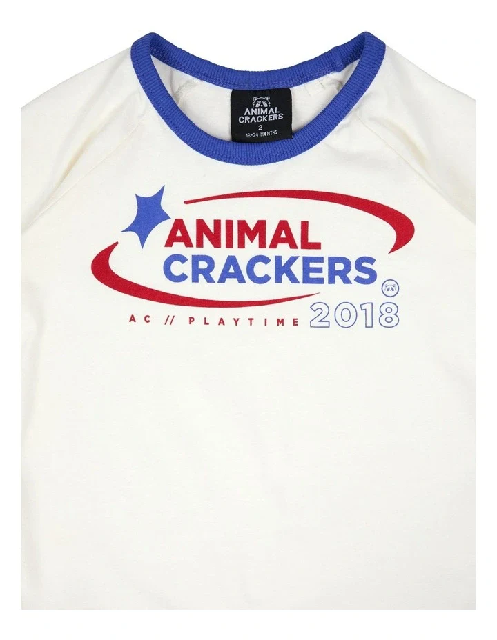 Animal Crackers - Athletics Tee - Vintage White - Image 3