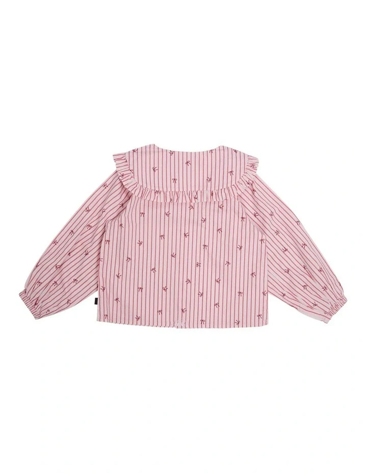 Animal Crackers - Bow Shirt - Pink - Image 4