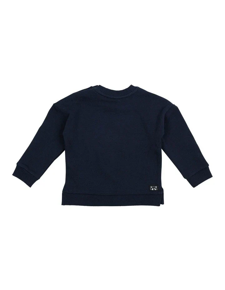 Animal Crackers - Contrast Raffi Crew - Navy - Image 2